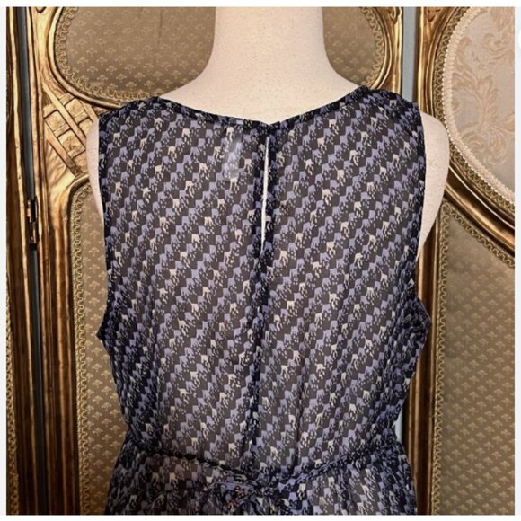 Xhileration. Sz Large. Chiffon Cover-up. Pinafore, or Dress Overlay. Tie. B51 - Picture 6 of 6